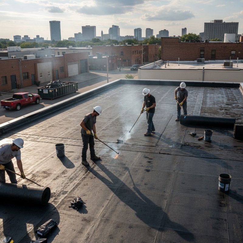 Tar Roof Replacement detail